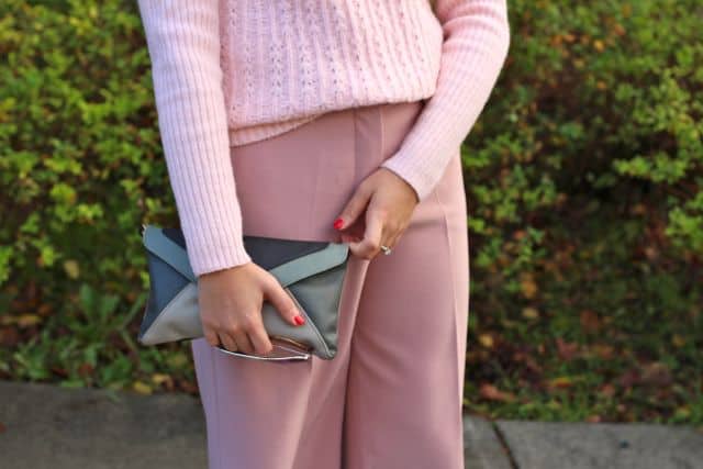 pink and grey details