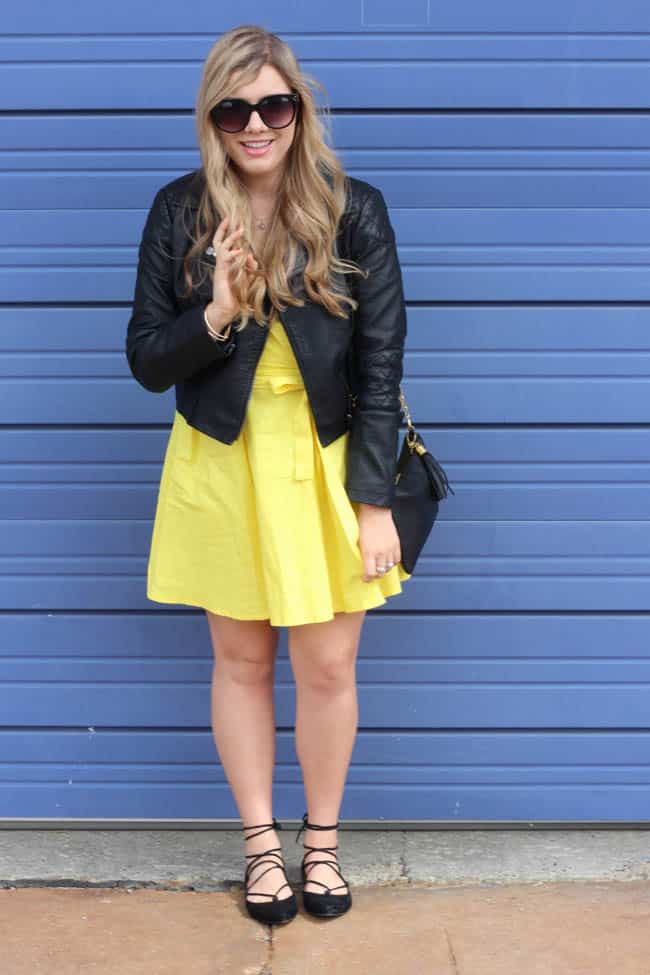 how to wear yellow and black together