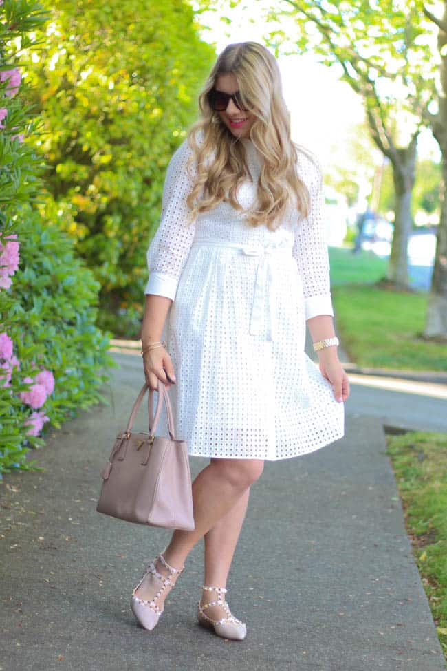 the perfect spring little white dress