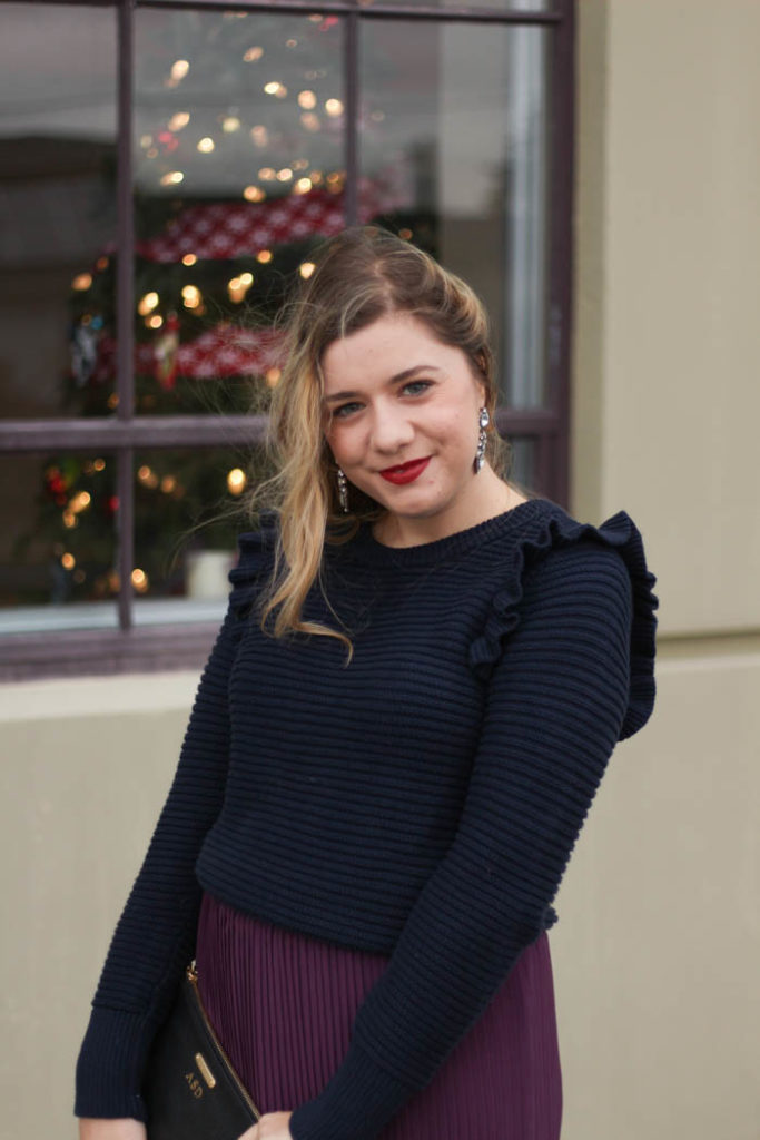 holiday glam style without being too cold