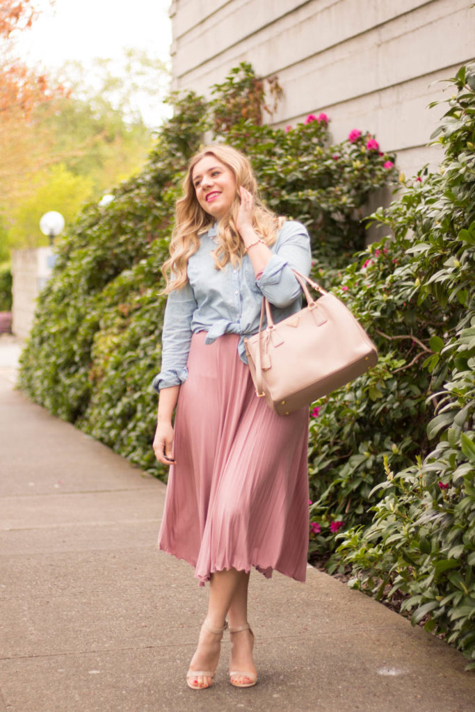 the easiest way to re-wear a dress as a skirt
