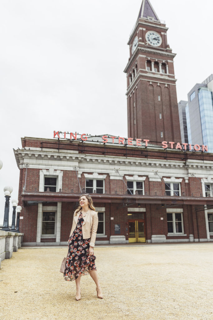 target midi dress who what wear - king street station seattle - how to improve your wardrobe 