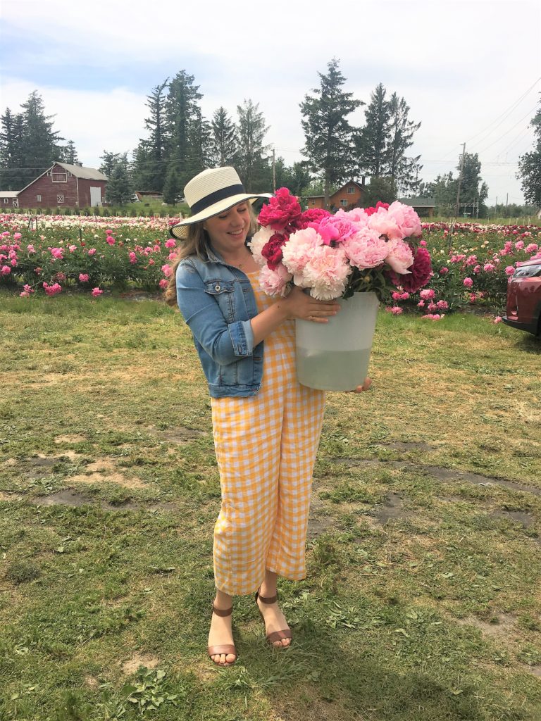 pure peonies flower farm - how to care for peonies - Northwest Blonde - Seattle style blog