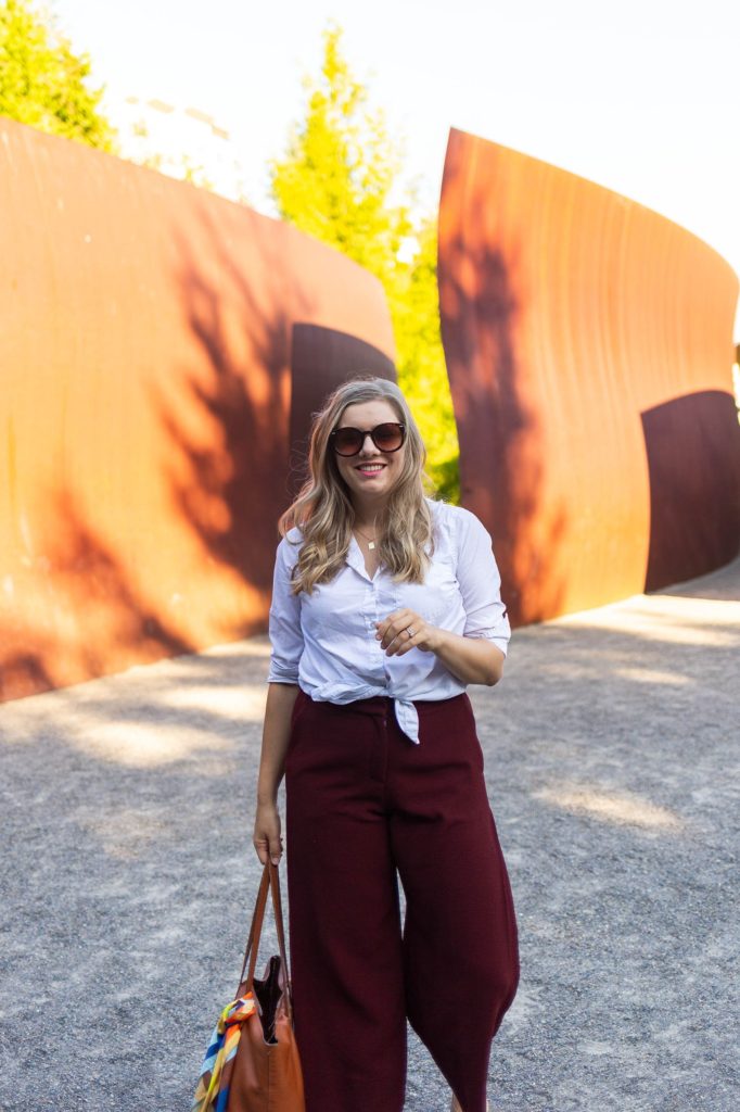 mm lafleur zhou culotte - mm lafleur fall 2019 - work from home mom - working mom outfit - Northwest Blonde - Seattle style blog 