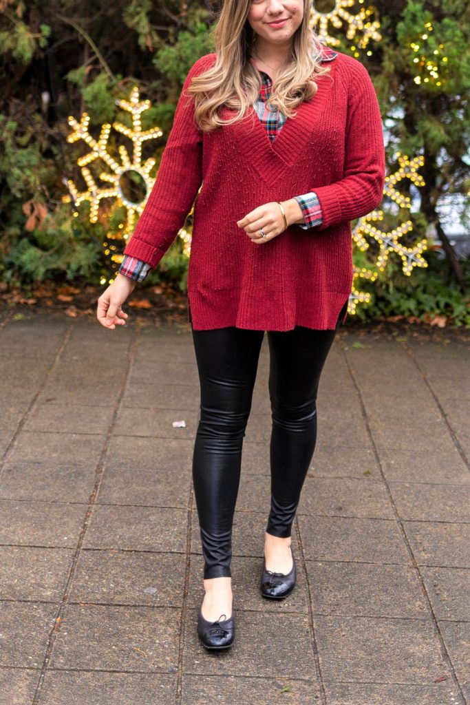 commando faux leather leggings review - cute winter outfit - Northwest Blonde - seattle style blog