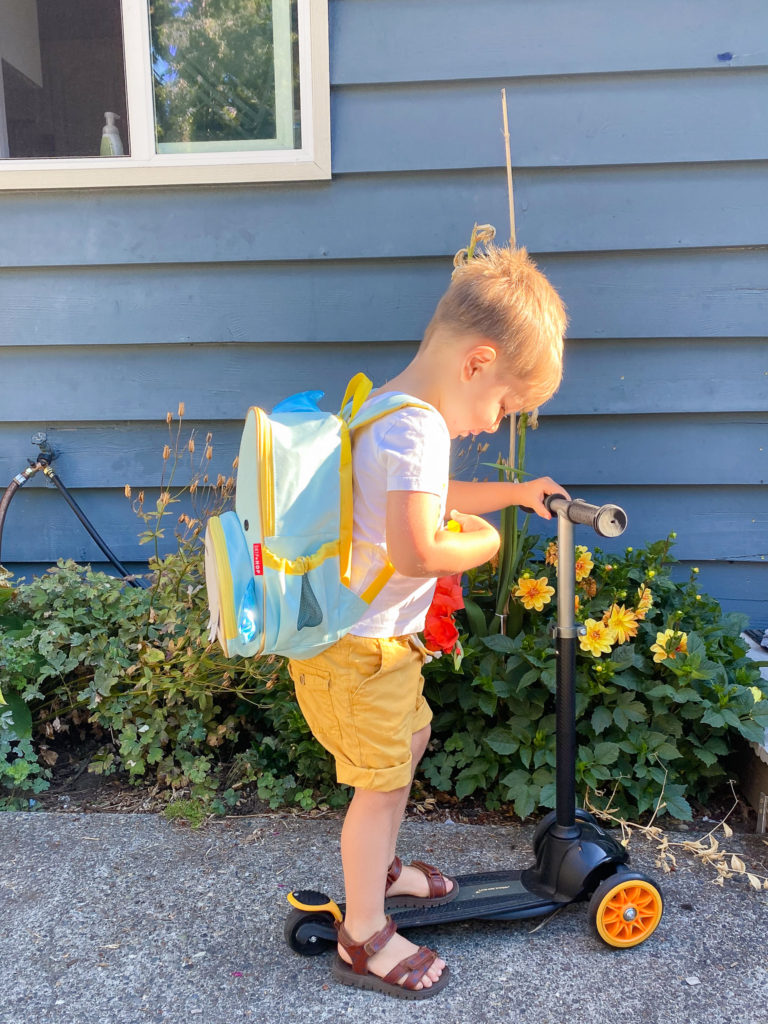 back to school essentials - McLaren scooter - scooter giveaway - preschool packing list