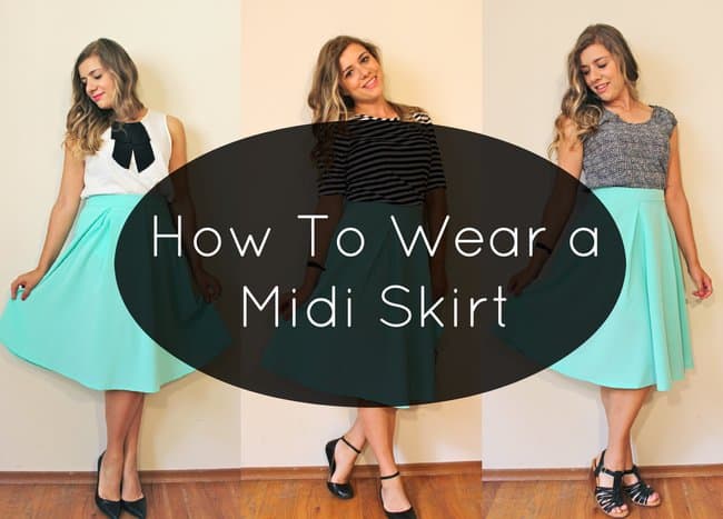How To Wear a Midi Skirt