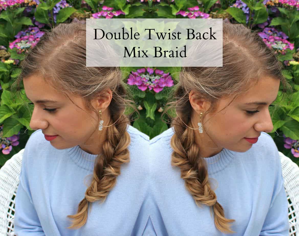 Double Twist Back Mix Braid