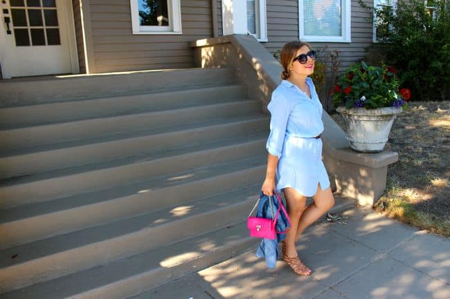 Chambray Shirtdress