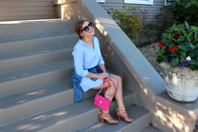 Chambray Shirtdress