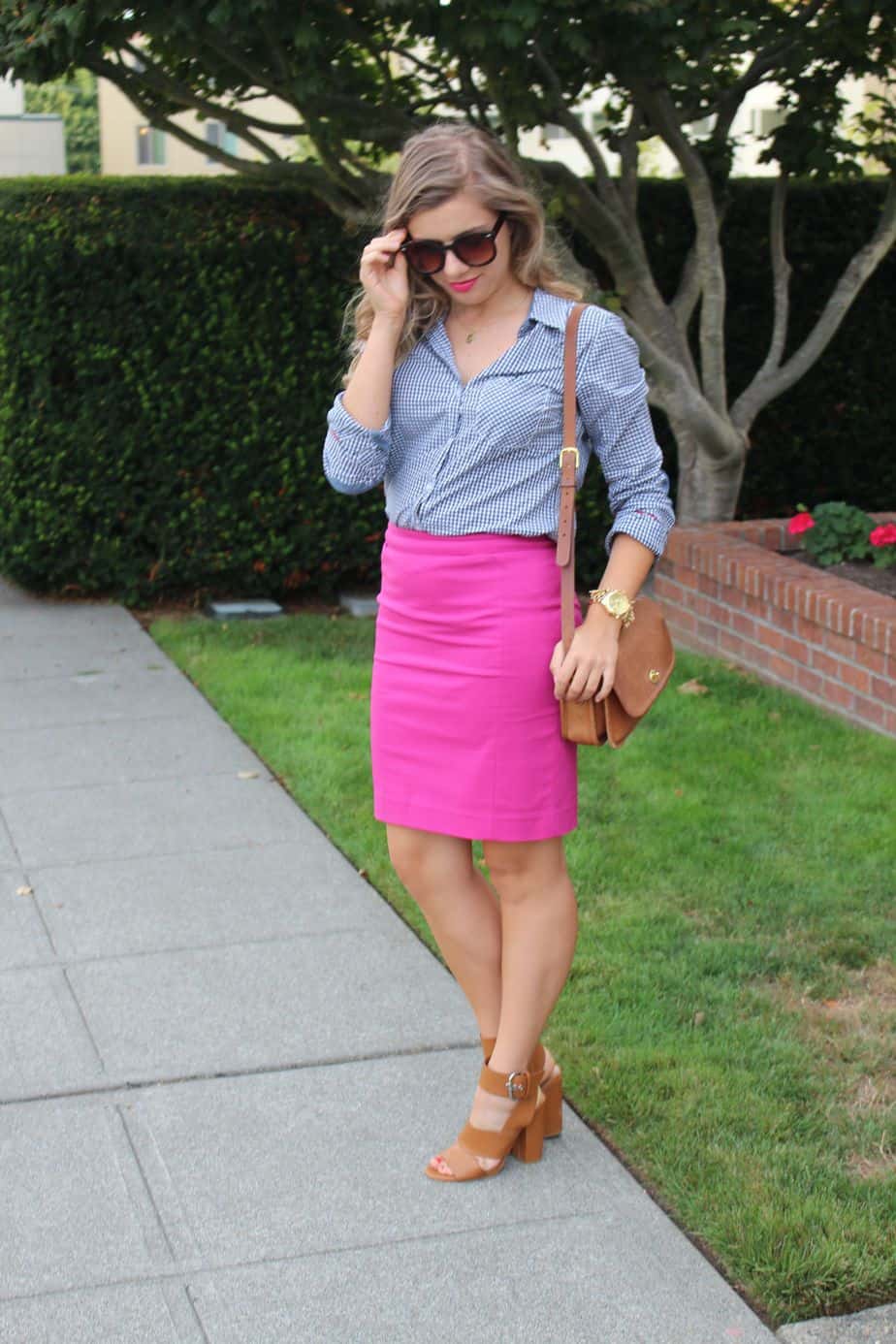 Pink and Gingham - Northwest Blonde