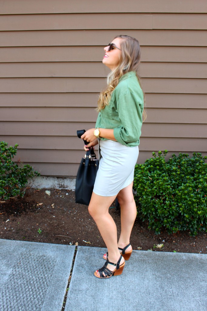 olive - leather - Topshop - Forever 21 