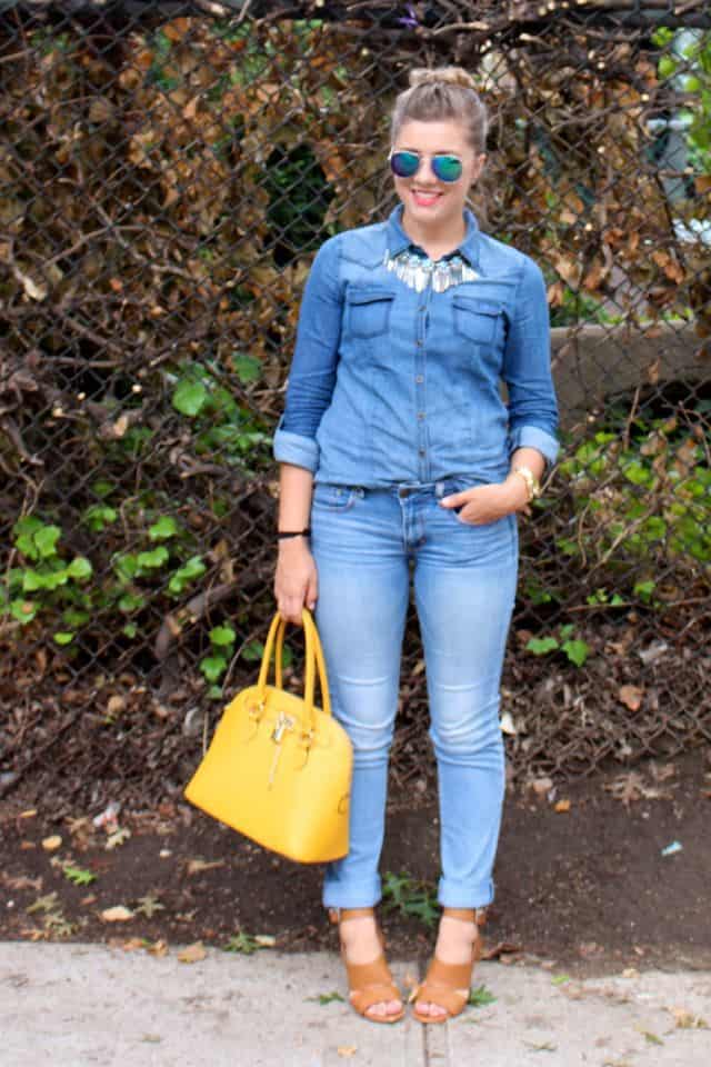 double denim - jeans - denim - J. Crew - Northwest Blonde - Start The Week Stylish