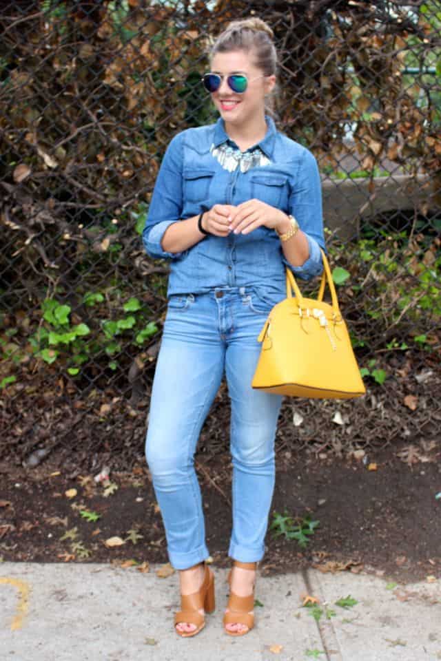 double denim - jeans - denim - J. Crew - Northwest Blonde - Start The Week Stylish