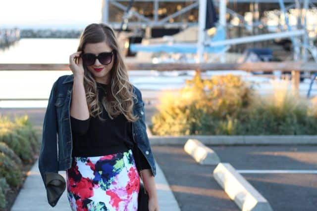 How to wear floral pattern in fall featuring Milly for Design Nation