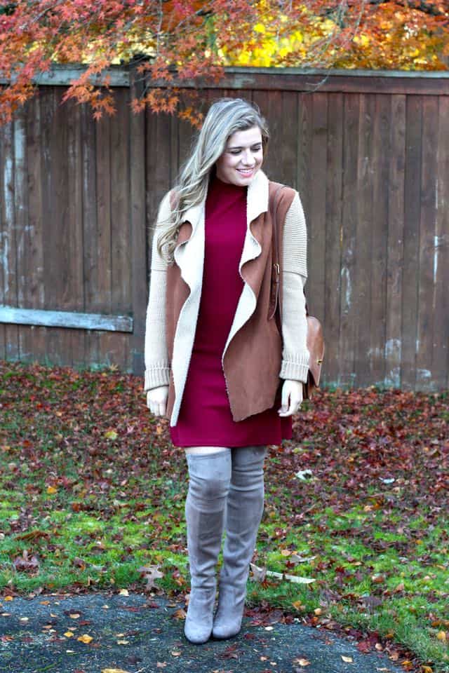 cozy layers - fall fashion - Thanksgiving day outfit ideas