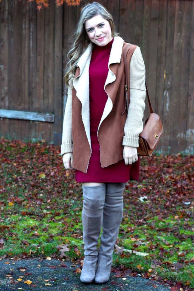 Thanksgiving outfit ideas - cozy fall layers