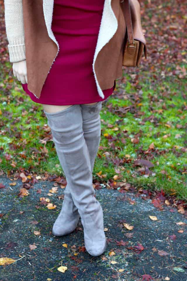 Steve Madden "Gorgeous" boots - over the knee boots - fall fashion - Thanksgiving outfit ideas