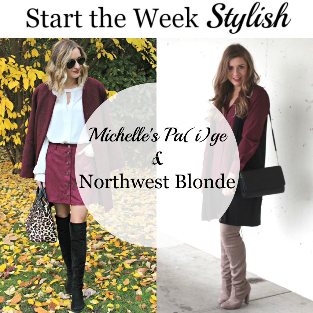 Start The Week Stylish focuses on everything burgundy 