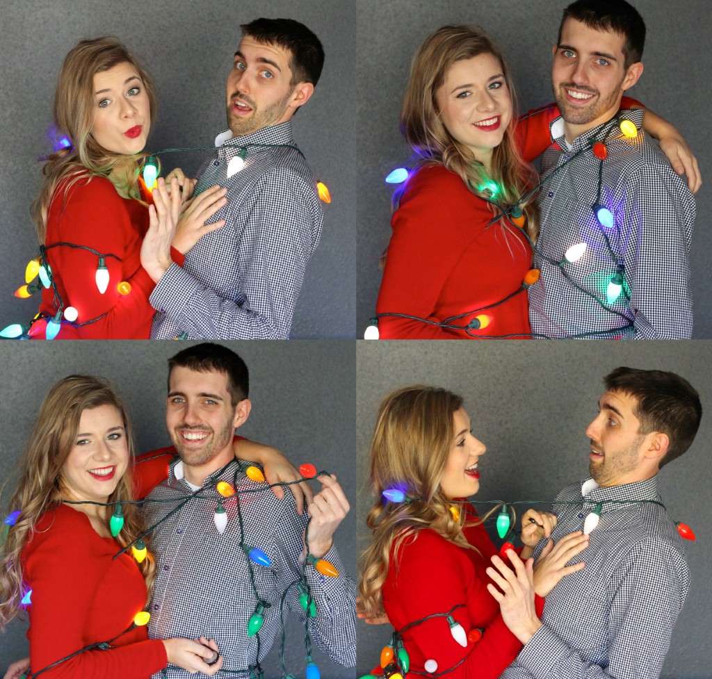 newly wed Christmas card idea - couple Christmas card idea