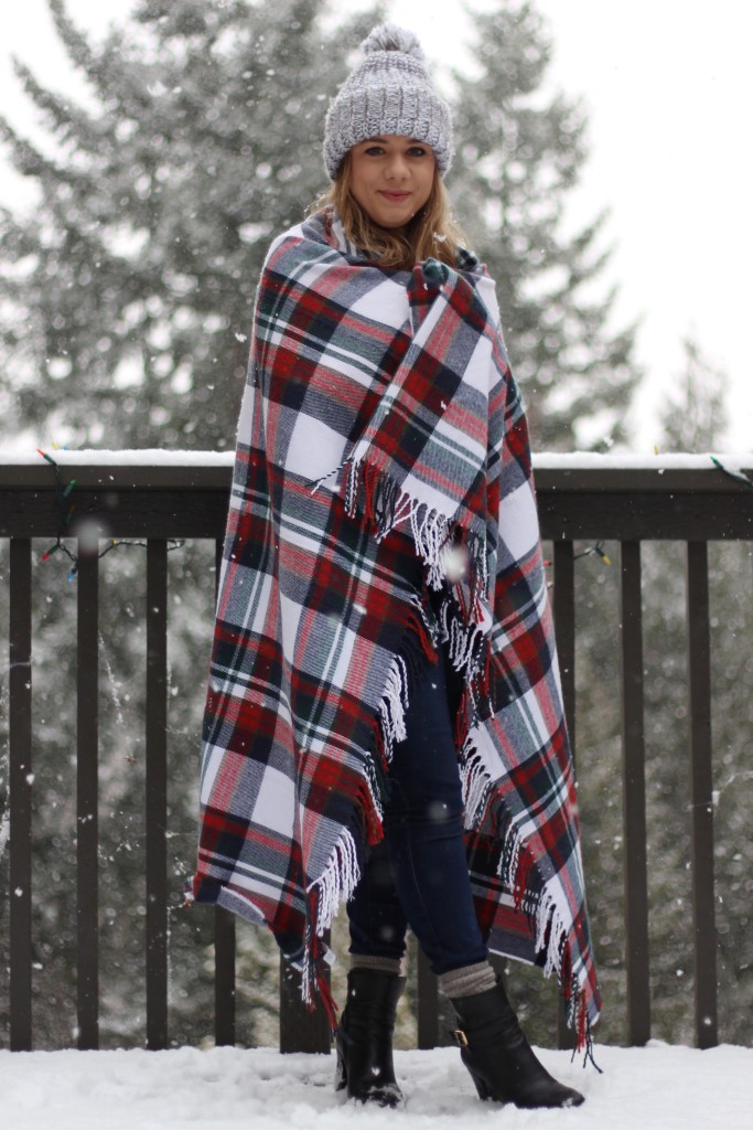 J.Crew blanket scarf - winter fashion