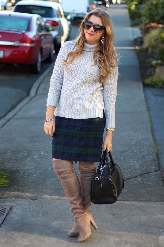 winter preppy look - office prep -