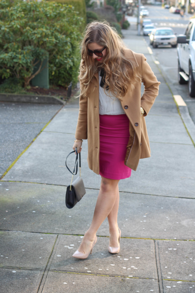 Pink Pencil Skirt - Northwest Blonde