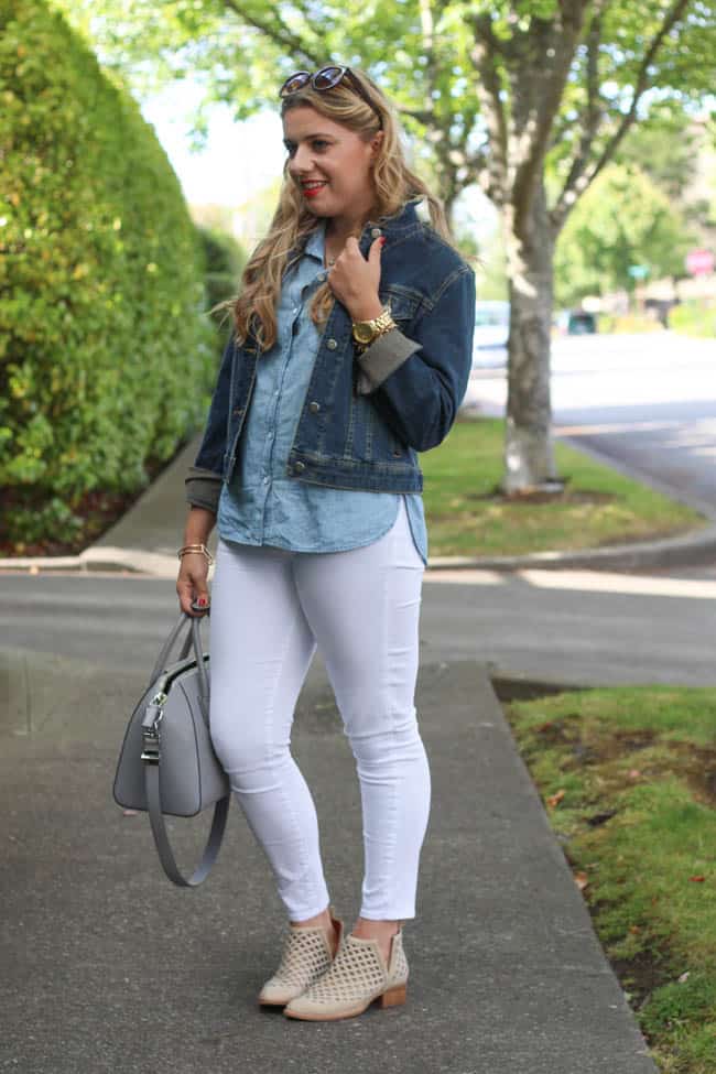 styling white spring denim