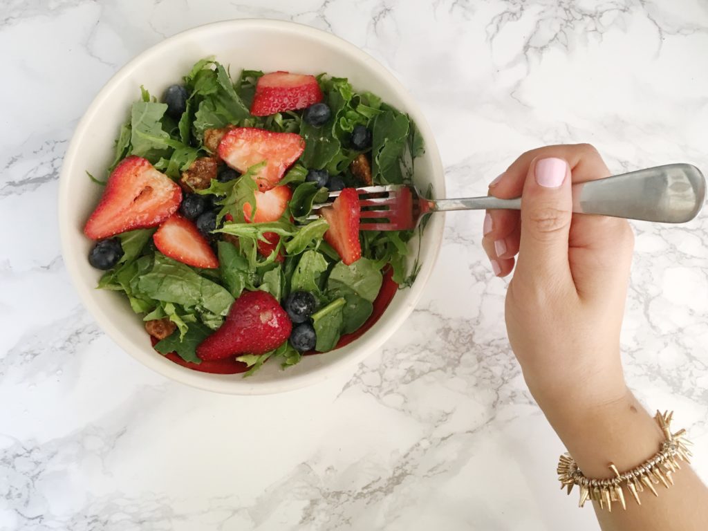 simple berry salad - organic girl