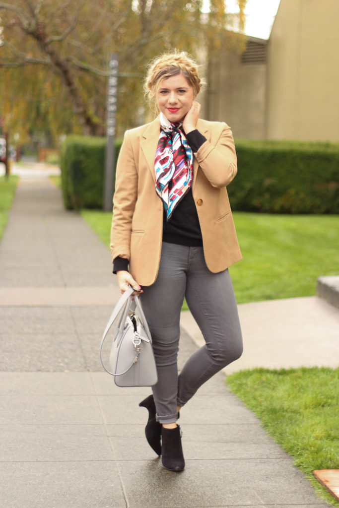 madwell jeans - j.crew regent blazer - givenchy antigone bag