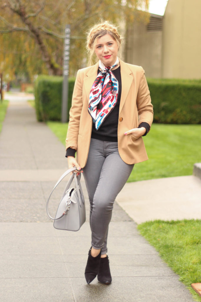 madwell jeans - j.crew regent blazer - givenchy antigone bag