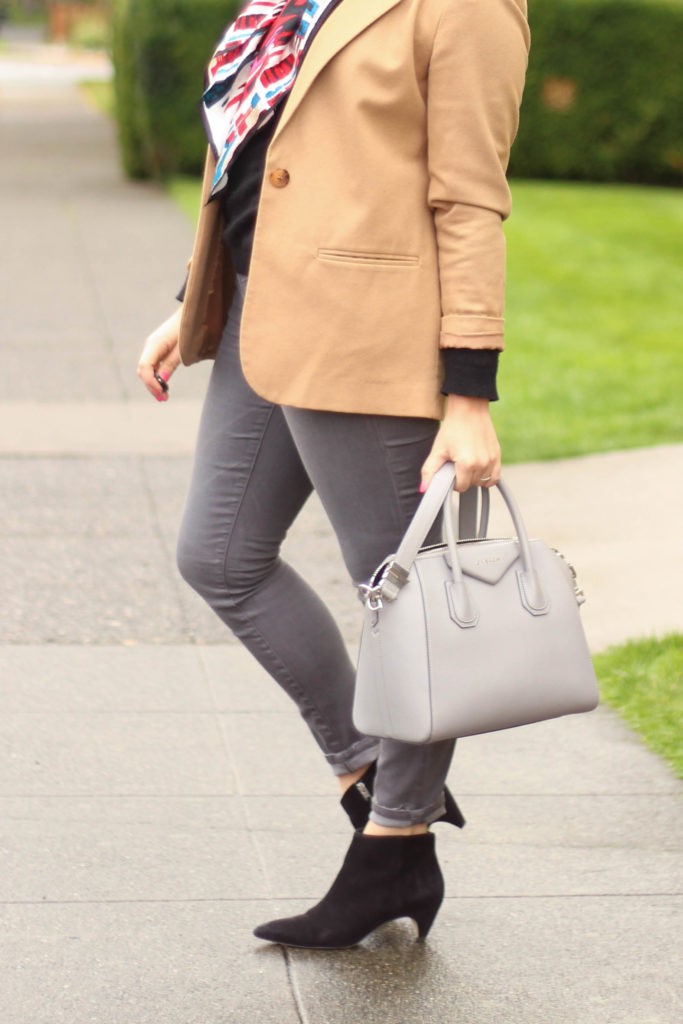 madwell jeans - j.crew regent blazer - givenchy antigone bag