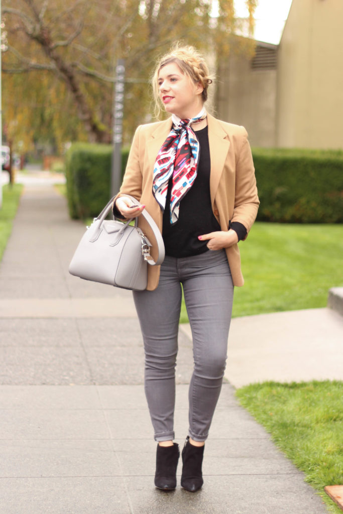 madwell jeans - j.crew regent blazer - givenchy antigone bag