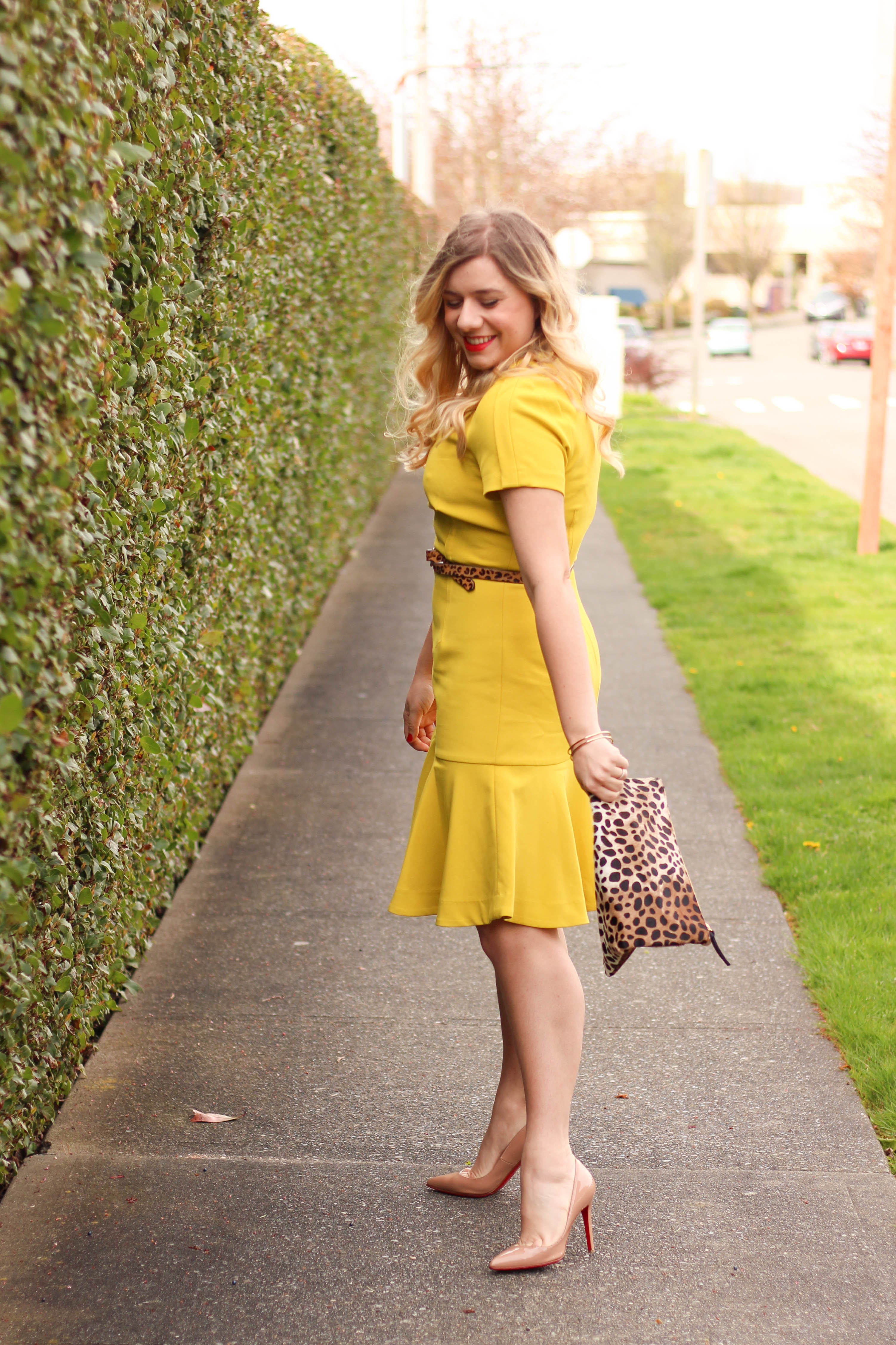 how to get 10k instagram followers - banana republic dress - clare v clutch - Easter outfit idea