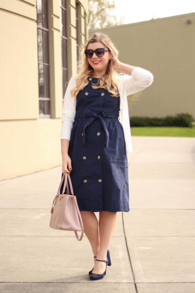 j.crew trench dress