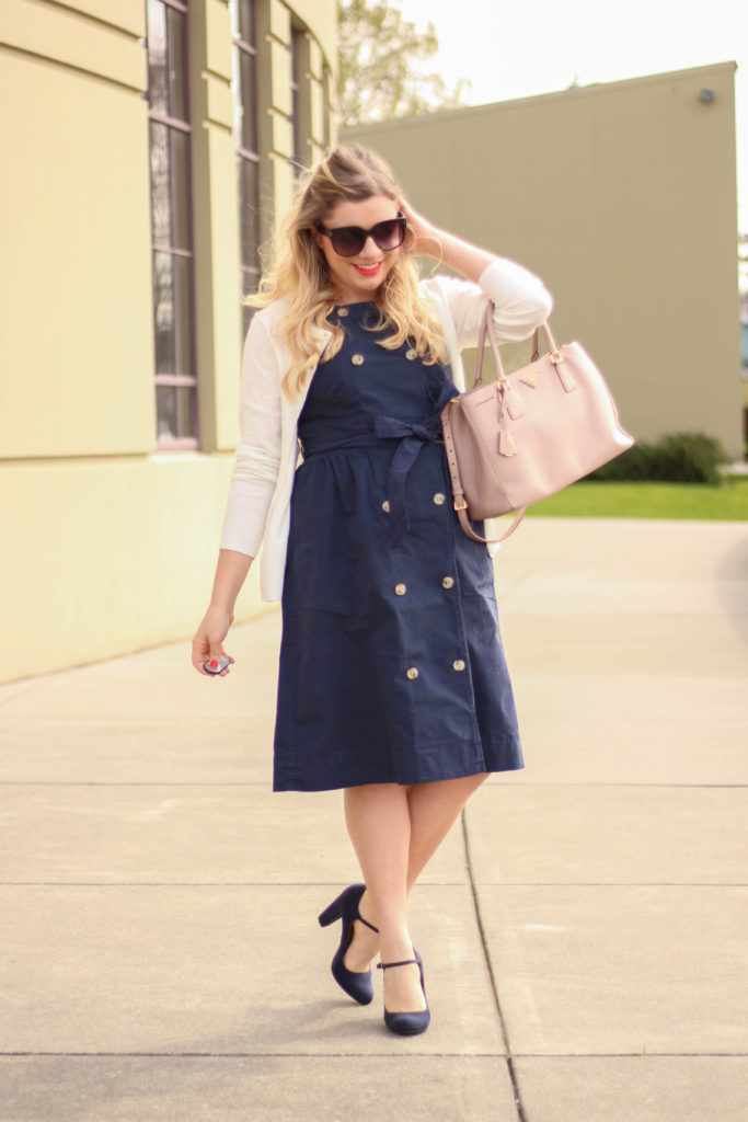 j.crew trench dress