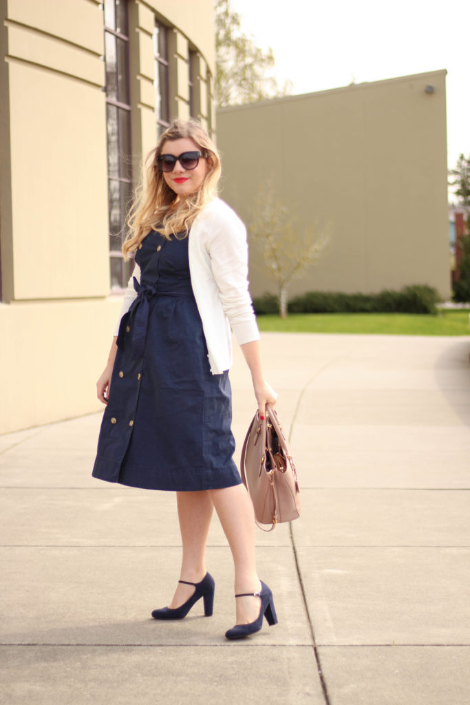 j.crew trench dress