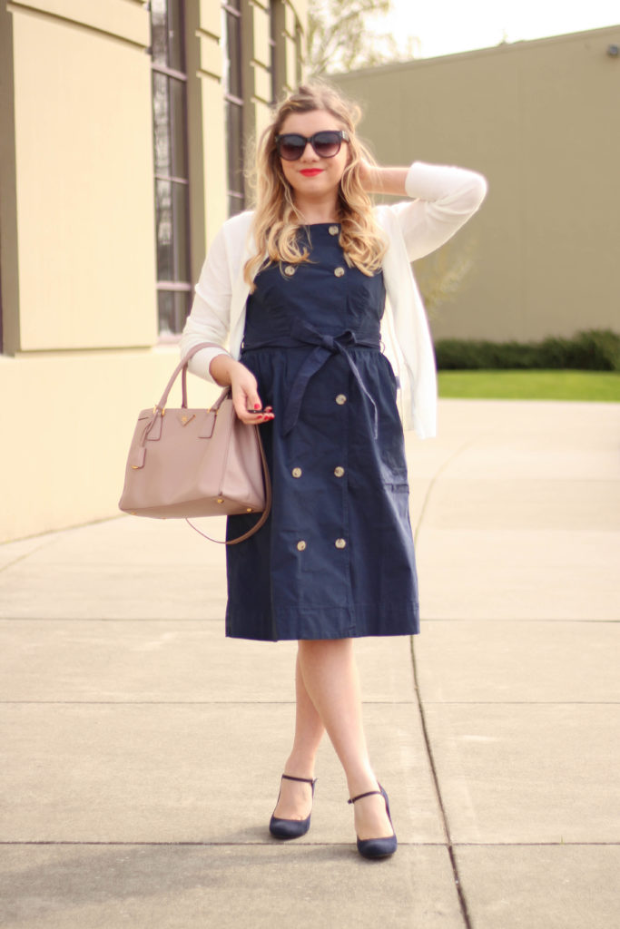 j.crew trench dress