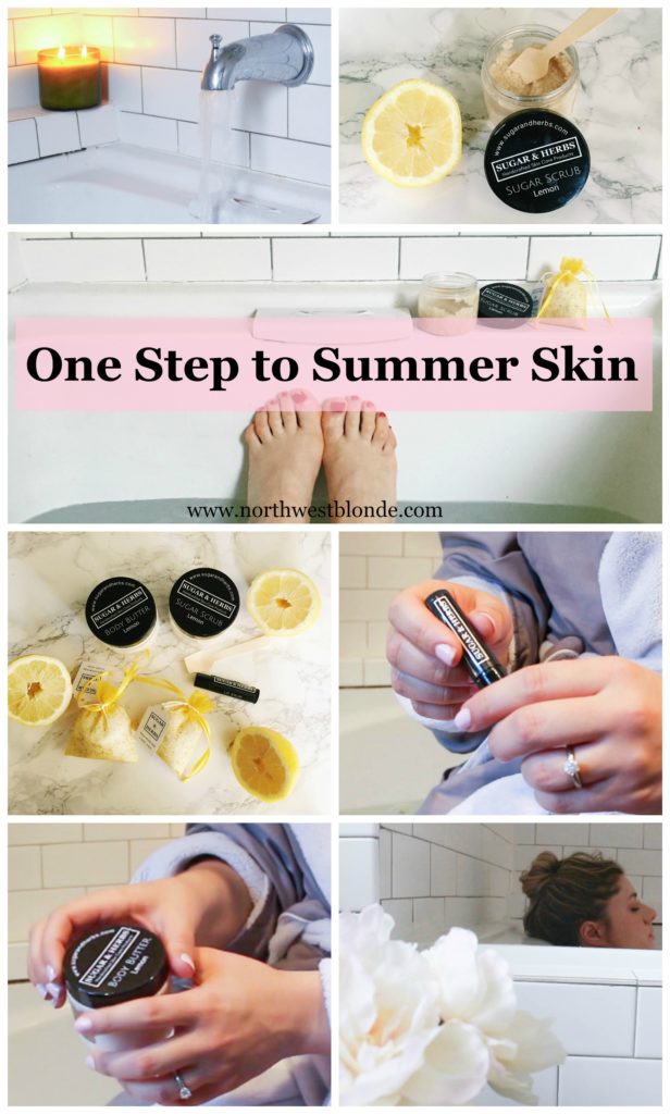 sugar and herbs - one step to summer skin 2