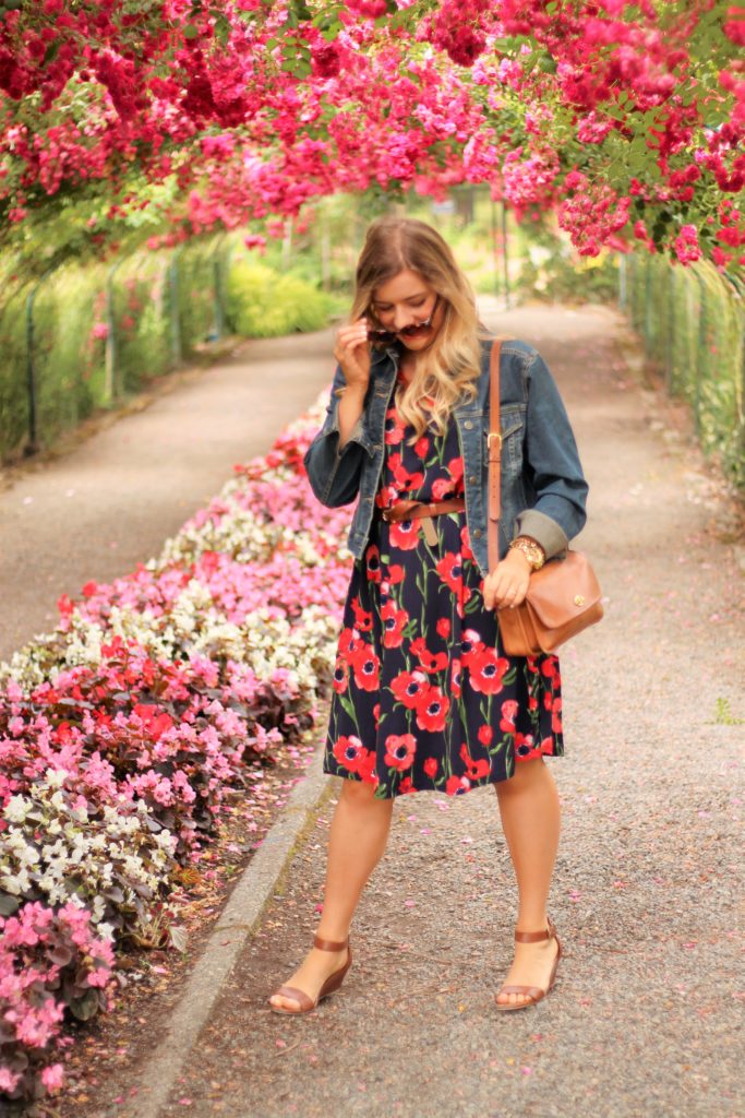 shop stevie poppy dress - point defiance rose garden