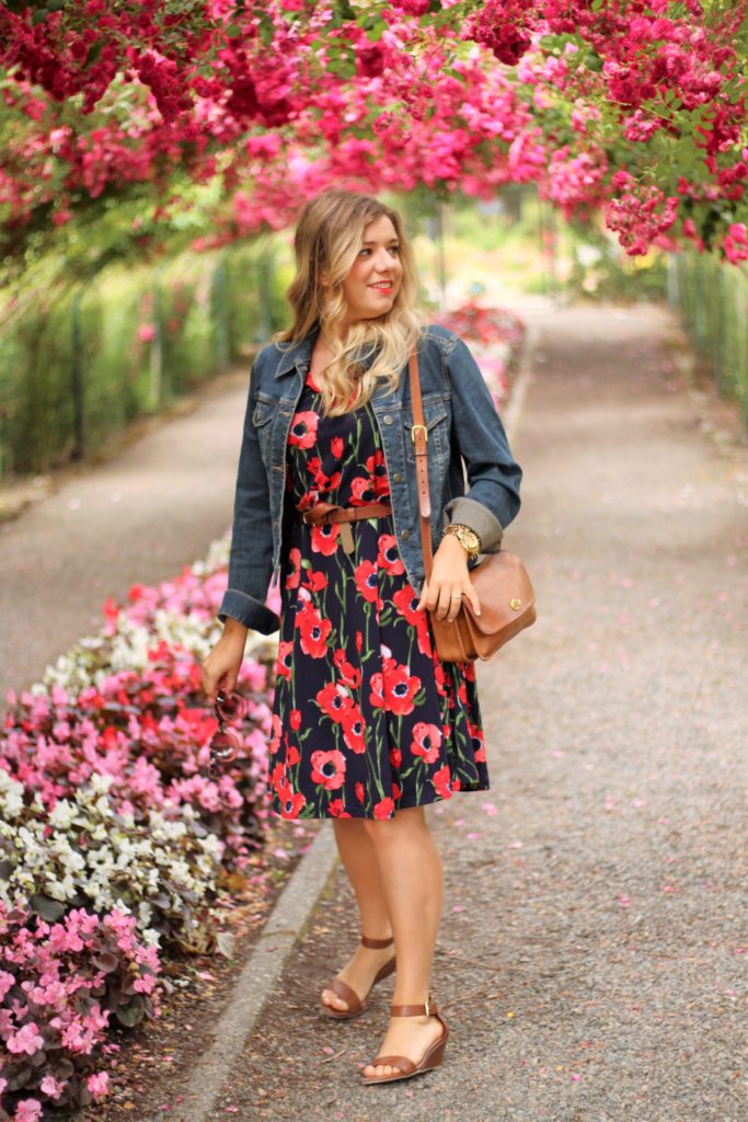 shop stevie poppy dress - point defiance rose garden