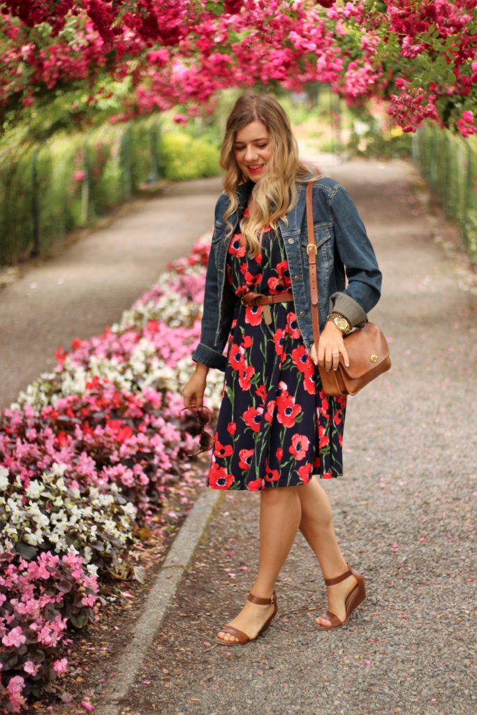 shop stevie poppy dress - point defiance rose garden