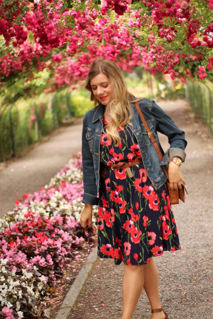 shop stevie poppy dress - point defiance rose garden