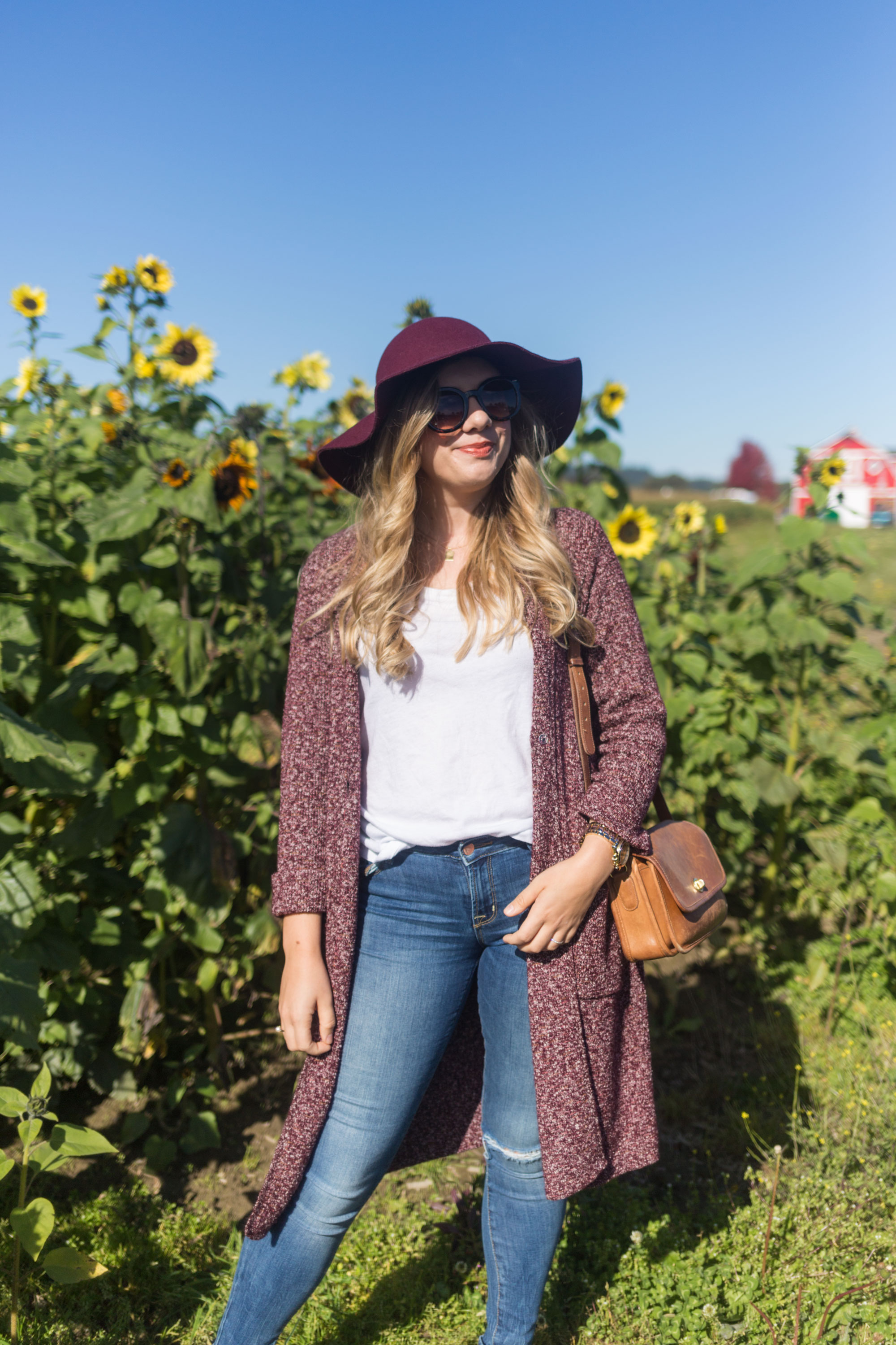 easy fall outfit - cute fall outfits - j.jill knit topper 1