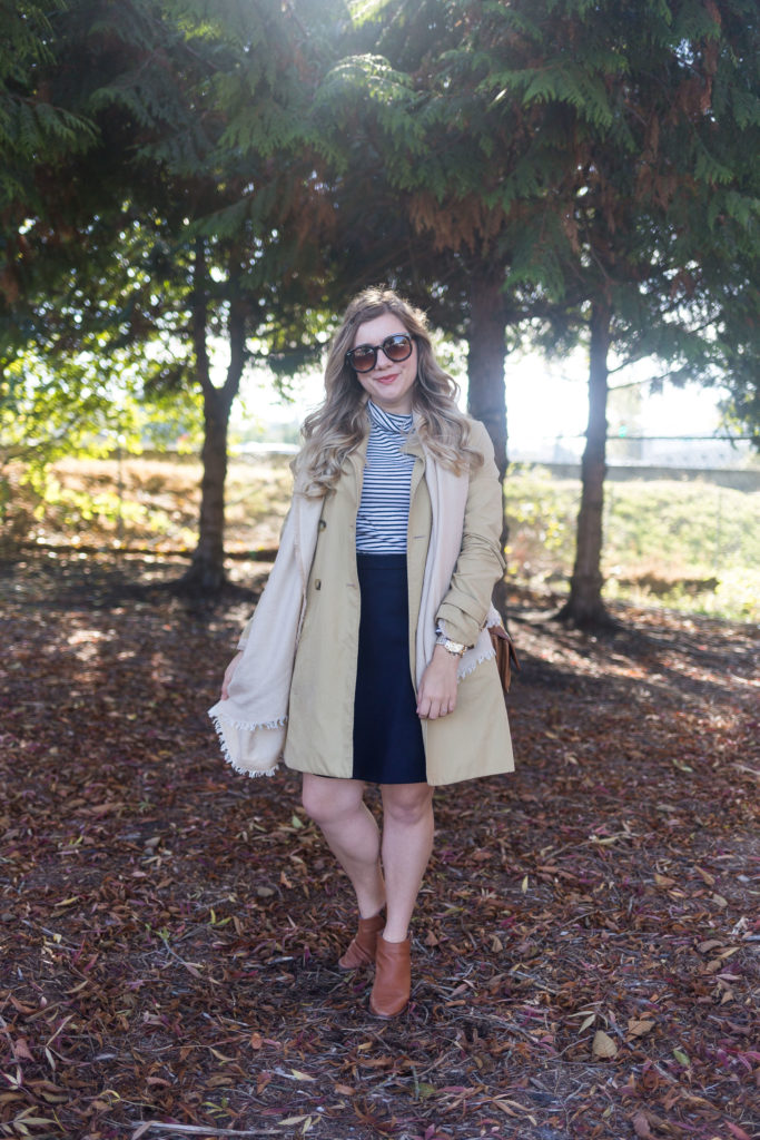 embracing fall - J.Crew skirt - sole society scarf - madewell ankle boots - tissue turtleneck - J.Crew fall essentials