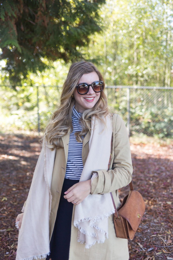 embracing fall - J.Crew skirt - sole society scarf - madewell ankle boots - tissue turtleneck - J.Crew fall essentials