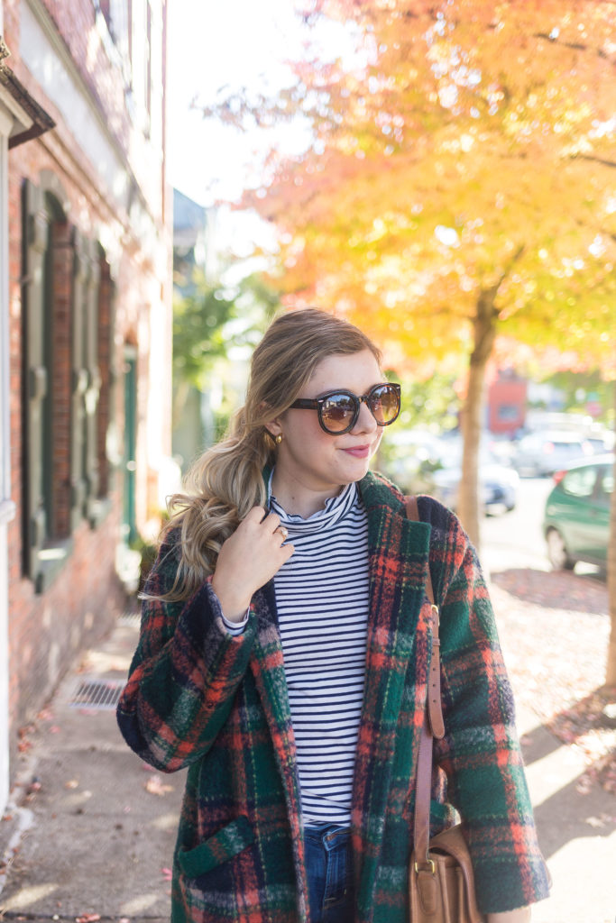 the stockplace - colorful winter coats - stuart weitzman lowland - easy fall outfit 