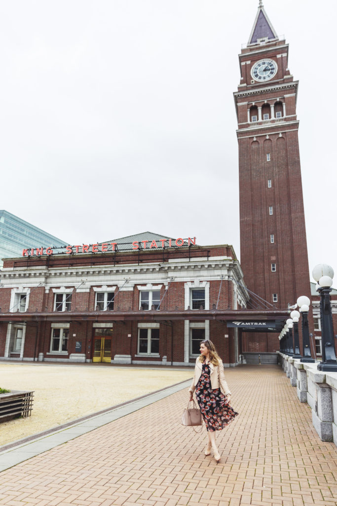 target midi dress who what wear - king street station seattle - how to improve your wardrobe 