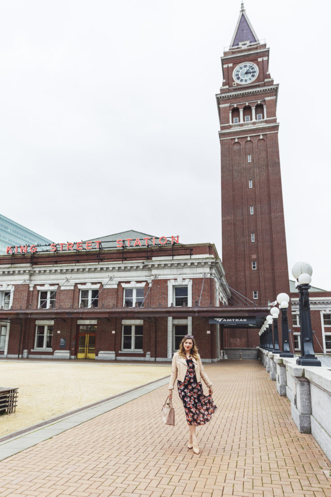 target midi dress who what wear - king street station seattle - how to improve your wardrobe 