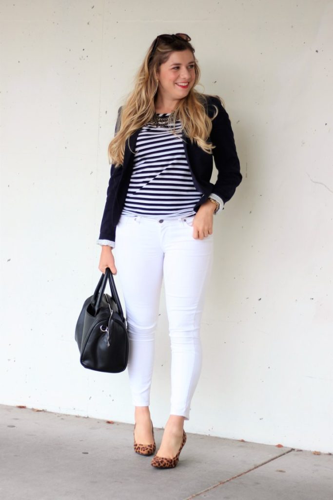 white jeans in spring - white jeans outfit ideas